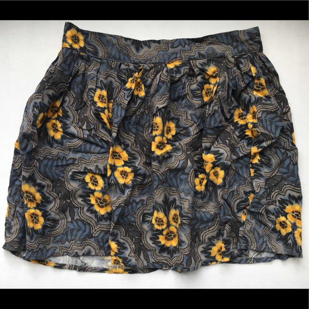 Blue and gold skirt